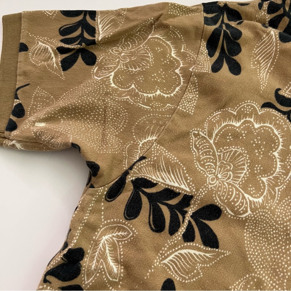 Vintage Chaps Ralph Lauren Collared T Shirt‎ Size L Floral Pattern 100% Cotton - Picture 6 of 10